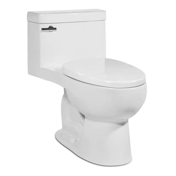 Icera Riose 1-Piece 1.28GPF Single Flush Elongated Toilet in White, Seat Included