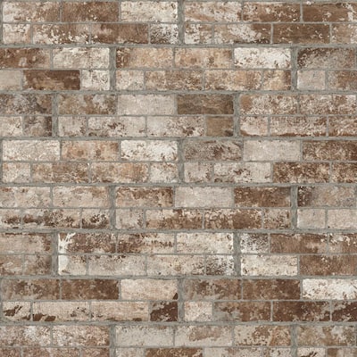 Brick Look Flooring The Home Depot, Vinyl Brick Flooring Tiles