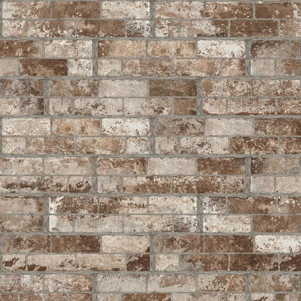 Florida Tile Home Collection White, Brick Tile Wall