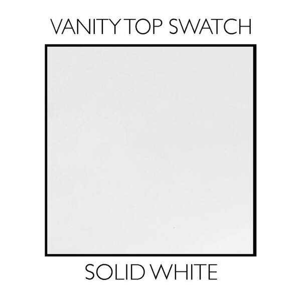 Design House - Cultured Marble Vanity Top, 61-inch, Solid White