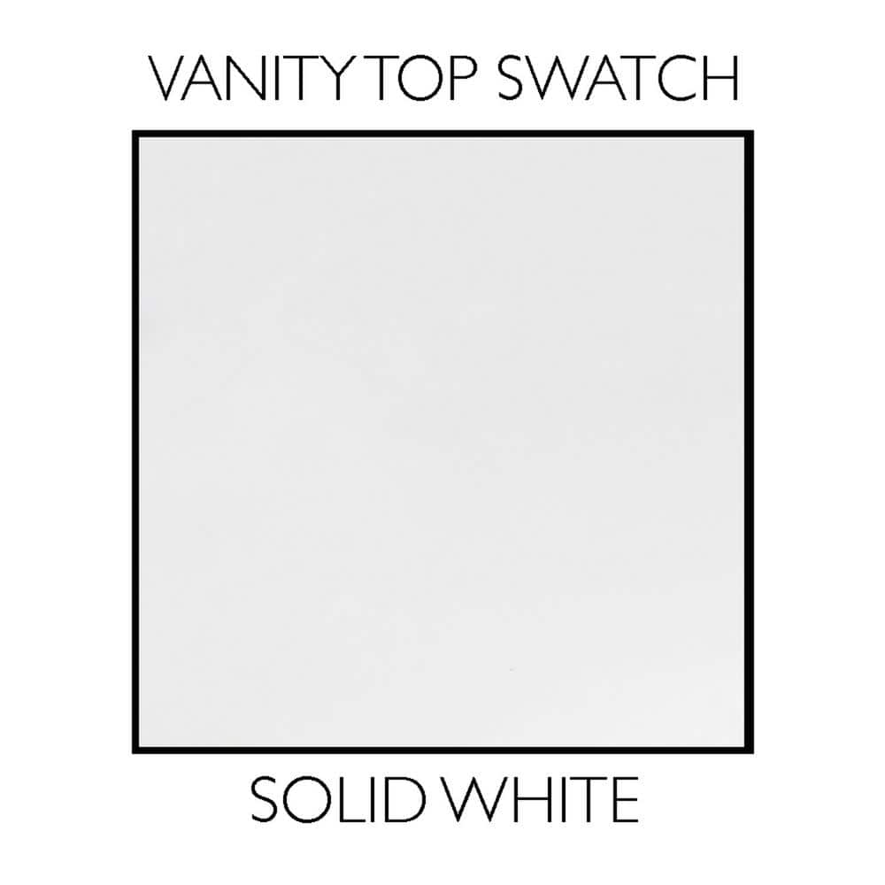 Solid White Cultured Marble Double Sink Vanity Top with Integrated Backsplash, 61-Inch