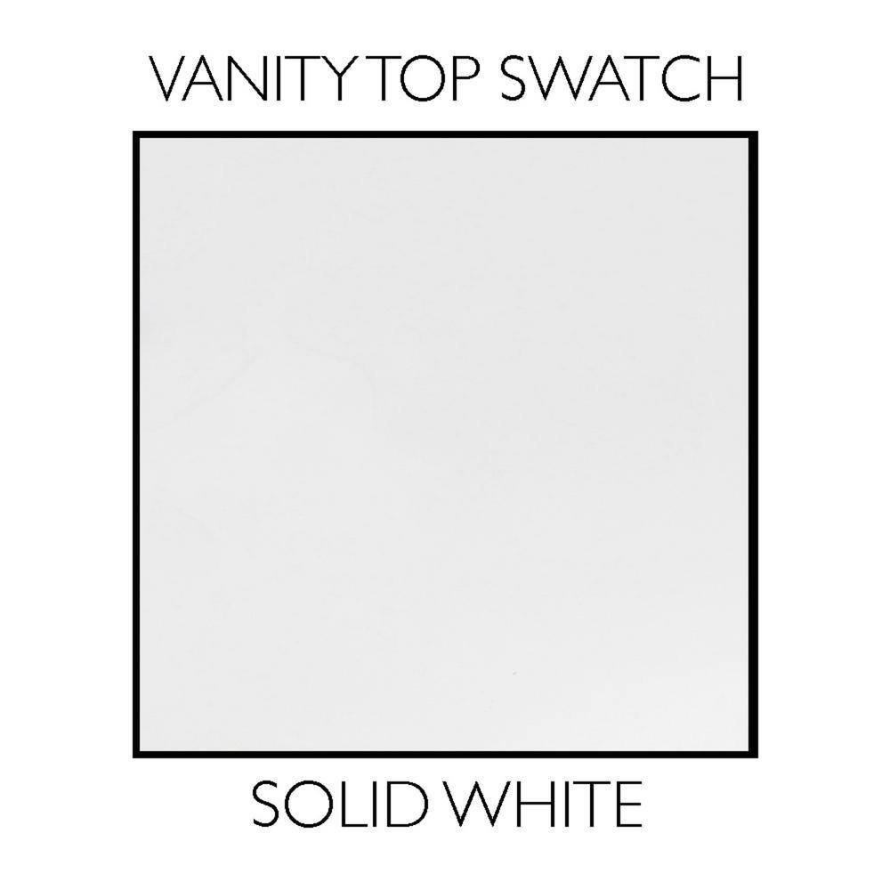 Solid White 61-Inch Double Bowl Composite Vanity Top with Backsplash