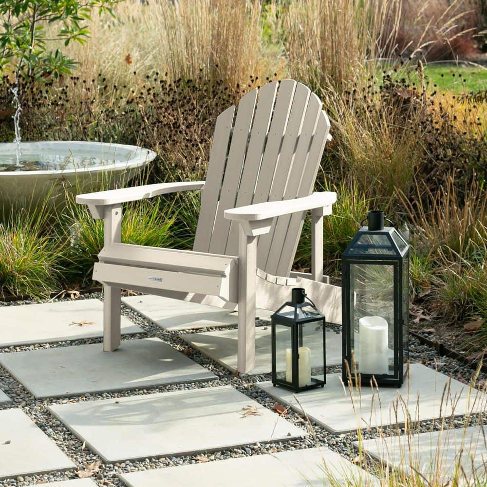 Highwood Hamilton Whitewash Folding and Reclining Plastic