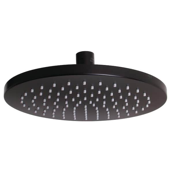1-Spray 8 in. Single Ceiling MountHigh Pressure Fixed Rain Shower Head in Matte Black 1-Spray 8 in. Single Ceiling MountHigh Pressure Fixed Rain Shower Head in Matte Black