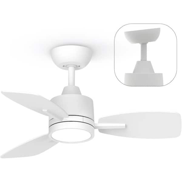 QRMOK S3 Series 32 in. Indoor Ceiling Fan with Light and Remote, Reversible Quiet DC Motor for Bedroom Dining Living Room