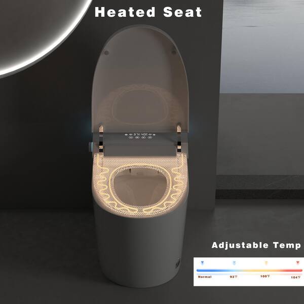 Xspracer Moray Elongated Smart Bidet Toilet with Heated Seat, Remote Control, and LED Night Light