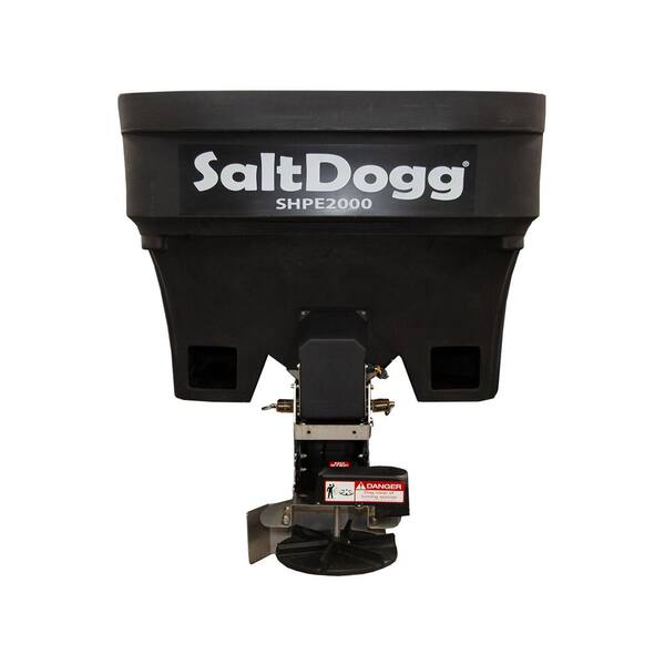 SaltDogg 2.0 cu. yds. Electric Black Poly Hopper Salt Spreader SHPE2000 The Home Depot