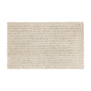 Metaphor Parchment 17 in. x 24 in. Micro Denier Polyester Bath Mat