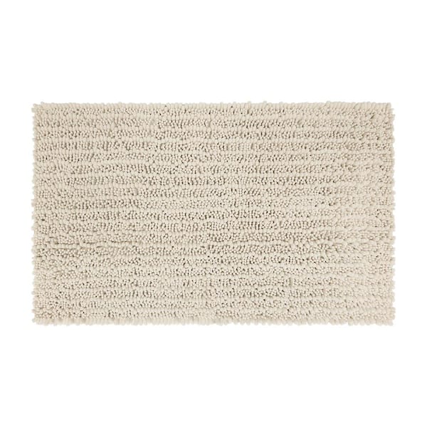 Mohawk Home Metaphor Parchment 27 in. x 45 in. Micro Denier Polyester Bath Mat