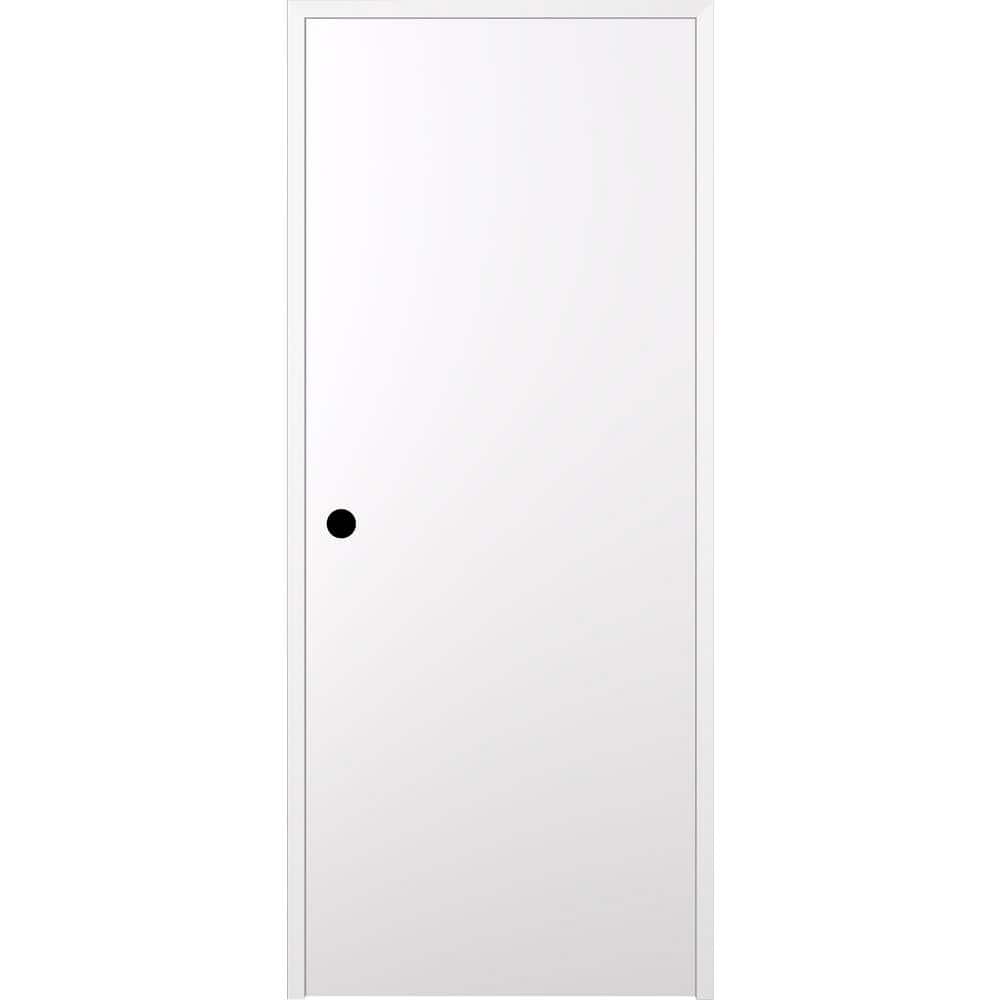 Smart Pro DIY-Friendly 32 in. x 80 in. Right-Hand Polar White Solid Composite Core Wood Single Prehung Interior Door price history on PriceWatchPro