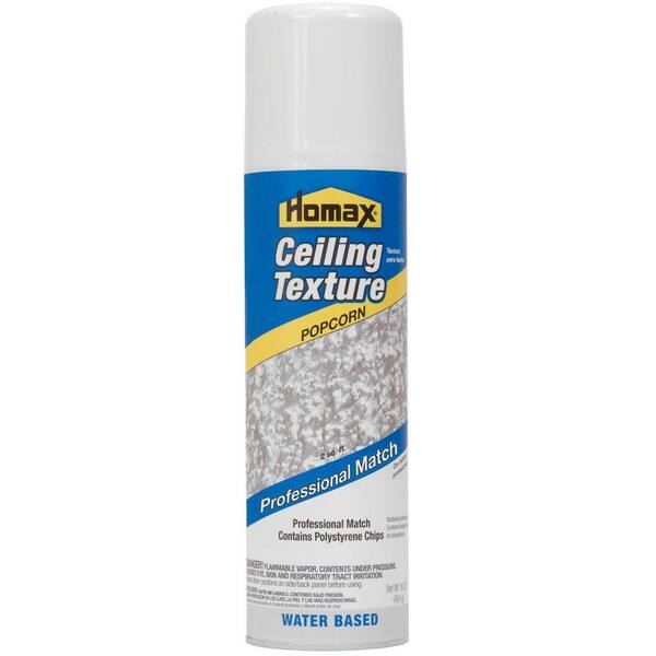 Homax 16 Oz Aerosol Ceiling Popcorn Professional Match Texture 4070 06 - Wall And Ceiling Texture Home Depot