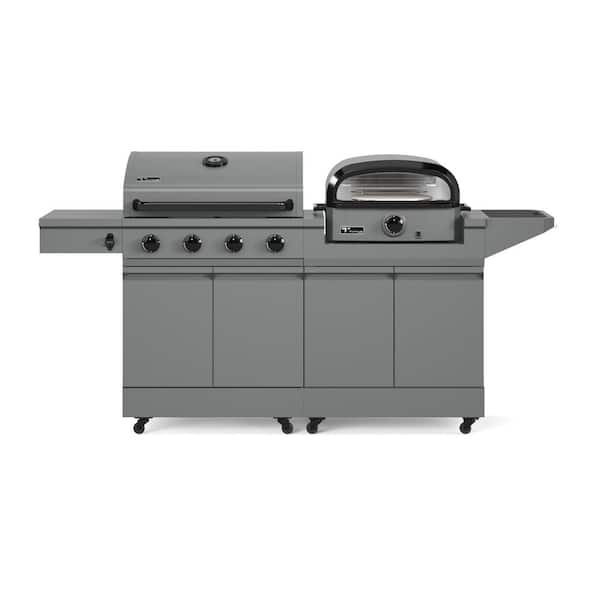 TYTUS Modular Duo with 4-Burner Gas Grill and Gas Pizza Oven