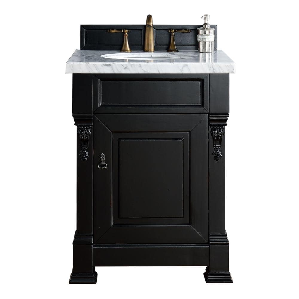 Brookfield 26 in.W x 23.5 in. D x 34.3 in. H Single Vanity in Antique Black