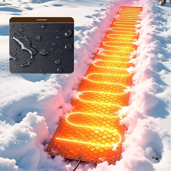 ABORON Heated Snow Melting Mats 10 ft. x 13 in. Outdoor Heated