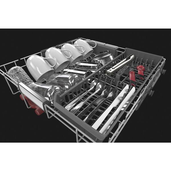 KDPM604KBS KitchenAid 24 Top Control Dishwasher with FreeFlex Third Rack -  PrintShield Black Stainless Steel