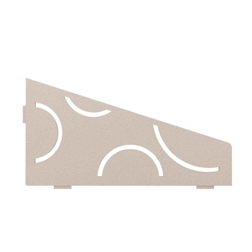Shelf-E Cream Coated Aluminum Curve Quadrilateral Corner Shelf price history on PriceWatchPro