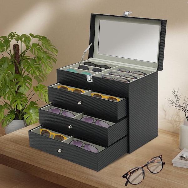Sunglasses Storage Box with Clear Top Display Holder Case Amazon.com: ProCase 12 Slots Acrylic Clear Top Sunglass  main image 3