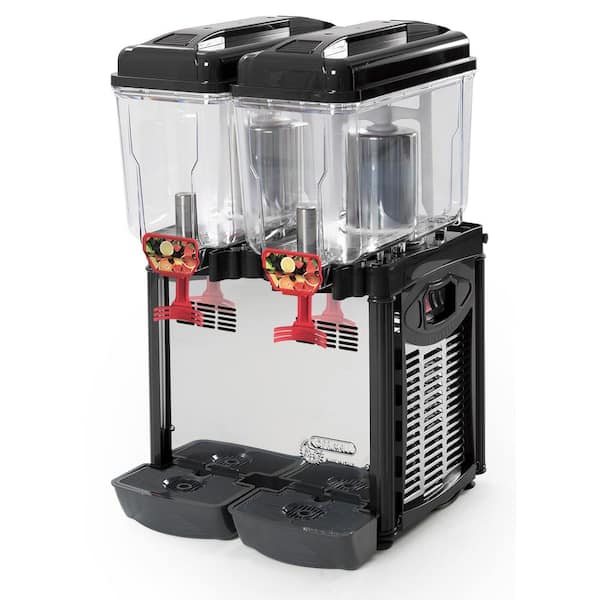 Eurodib CD2J 2-Tank Juice Dispenser Stainless Steel Base