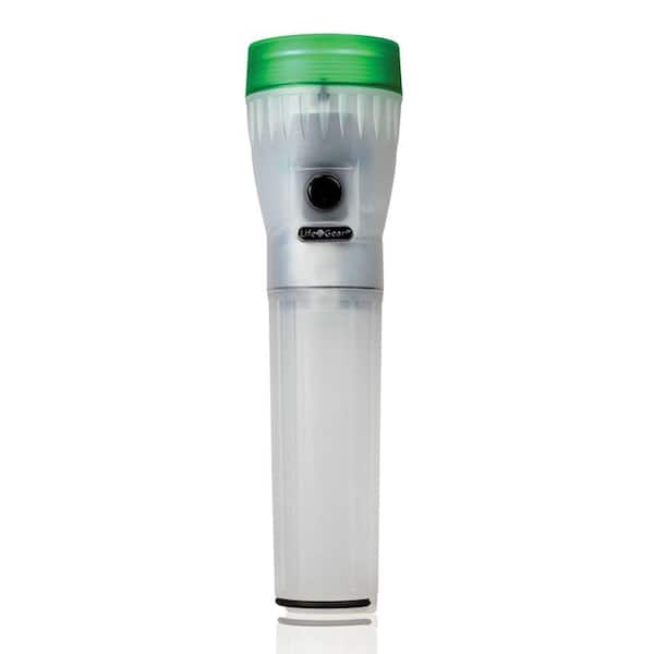 Life+Gear 4-in-1 Glow LED Green Flashlight with Storage