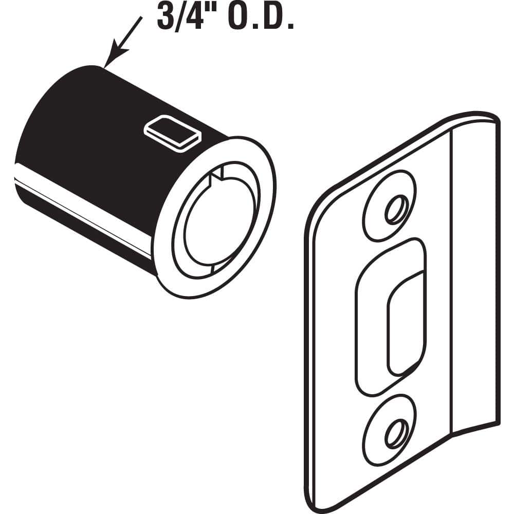 Adjustable Brass Plated Drive-In Ball Catch with Strike