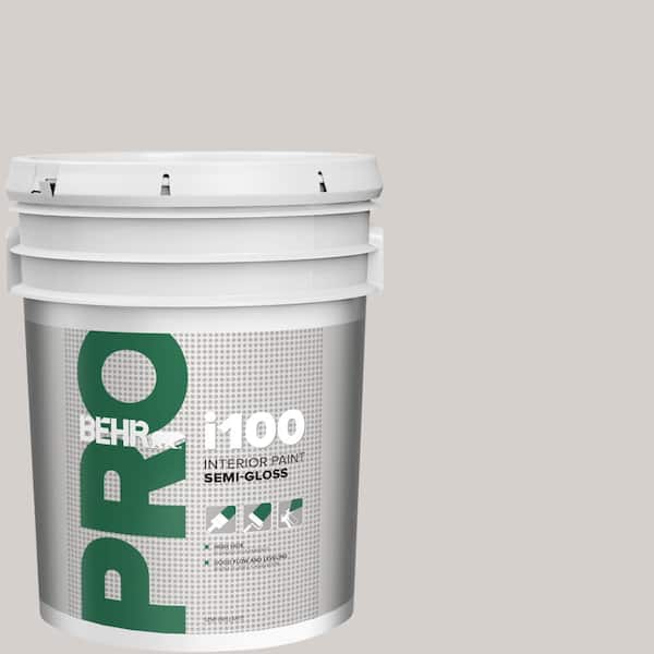 BEHR PRO 5 Gal. #N140-1A Soft Lilac Semi-Gloss Interior Paint