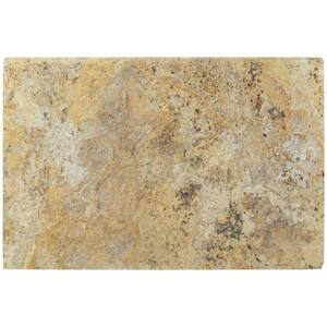 Tuscany Scabas 2 in. x 16 in. x 24 in. Brushed Travertine Pool Coping (60 Pieces/160.2 sq. ft./Pallet)