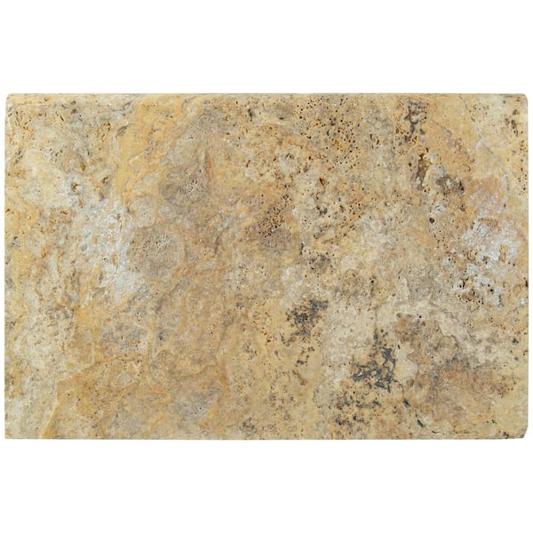 MSI Tuscany Scabas 2 in. x 16 in. x 24 in. Brushed Travertine Pool Coping (2.67 sq. ft.)