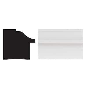 7152- 1-11/32 in. x 1-13/32 in. x 8 ft. PVC Composite White Backband Casing Moulding
