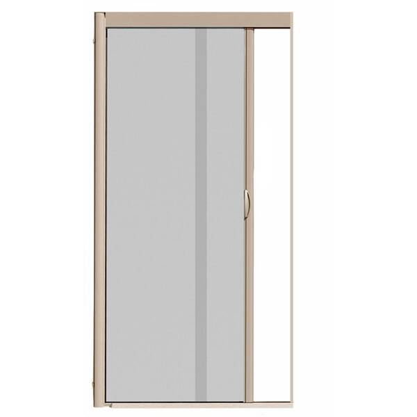 VisiScreen 44 in. x 100 in. VS1 Desert Tan Retractable Screen Door, Single Cassette