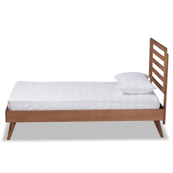 Baxton Studio Shiro Brown Twin Platform Bed