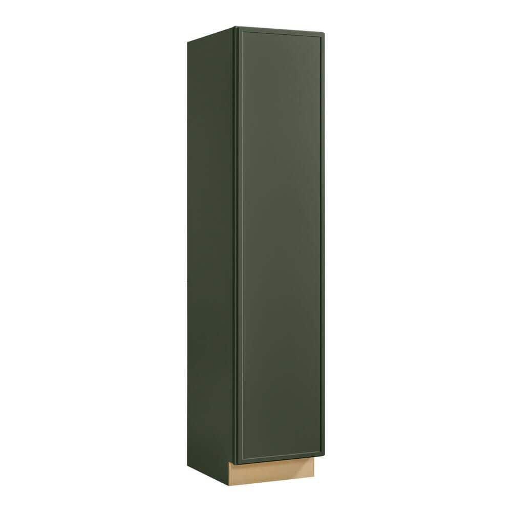 Leyton 18 in. W x 24 in. D x 84 in. H Ready To Assemble Plywood Slim Shaker Utility Pantry Kitchen Cabinet in Fern Green price history on PriceWatchPro