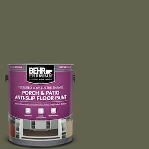 1 gal. #N350-7A Mountain Olive Textured Low-Lustre Enamel Interior/Exterior Porch and Patio Anti-Slip Floor Paint