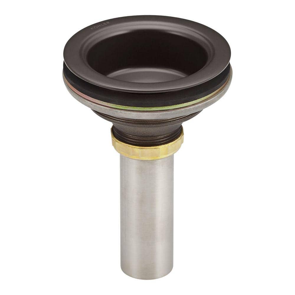 KOHLER Duostrainer 4-1/2 in. Sink Strainer Body with Tailpiece K-8804 ...