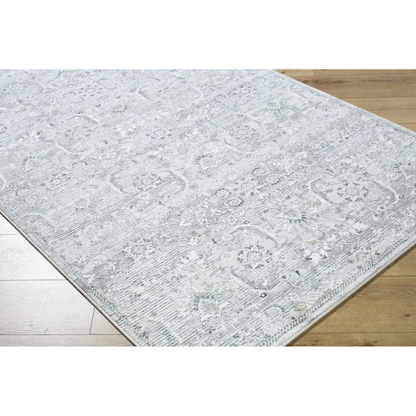 Lorenz Light Sage Traditional Botanical 7 ft. x 10 ft. Area Rug