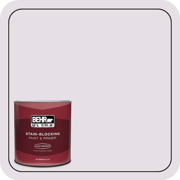 BEHR ULTRA 1 qt. #670E-2 Pearl Violet Extra Durable Flat Interior Paint & Primer
