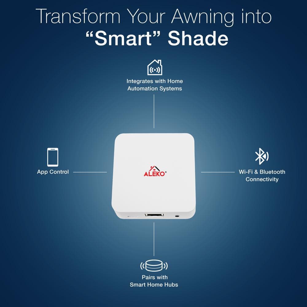 ALEKO White Wi-Fi Smart Hub for Motorized Patio Awnings