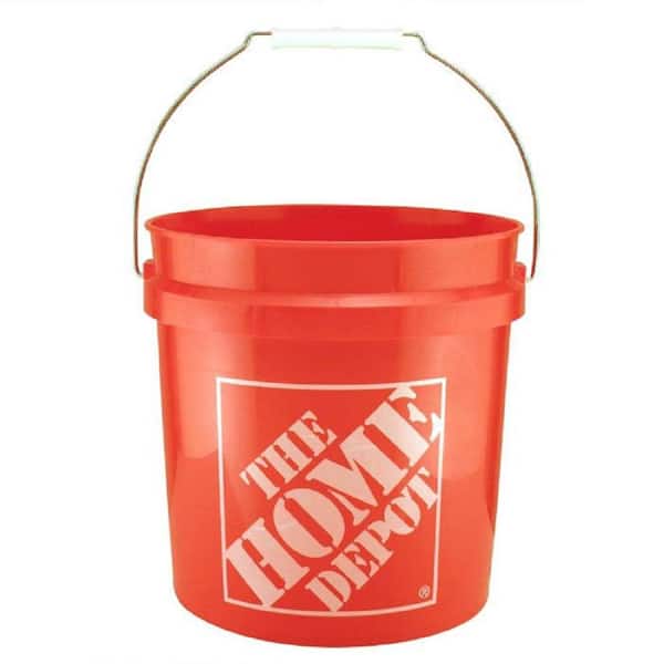 The Home Depot 2 gal. Orange paint Bucket