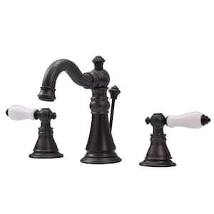 Classic 8 in. Widespread 2-Handle High-Arc Bathroom Faucet in Oil Rubbed Bronze