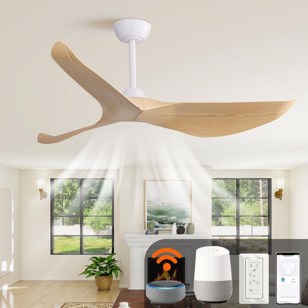 Aero Series 52 in. Indoor Brown Low Profile 3-Blade Ceiling Fan with Remote Included,Downrod Mount price history on PriceWatchPro