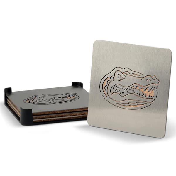 NCAA Florida Gators 4 in. Metallics Coasters (Set of 4)