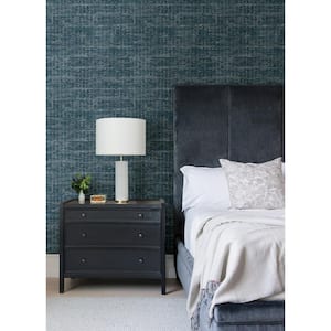 Samos Blue Texture Strippable Non Woven Wallpaper