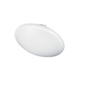 3.75 in. 1-Light White LED Flush Mount