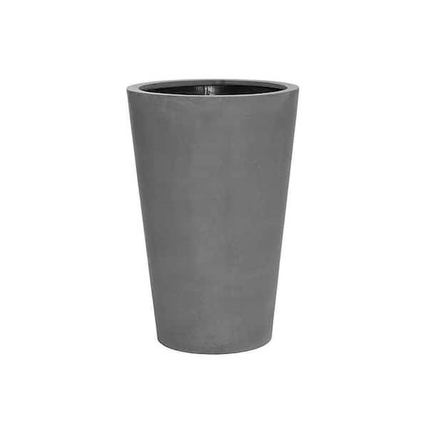 Belle♡ PotteryPots 18.5 in. W and 27.56 in H Round Medium Grey