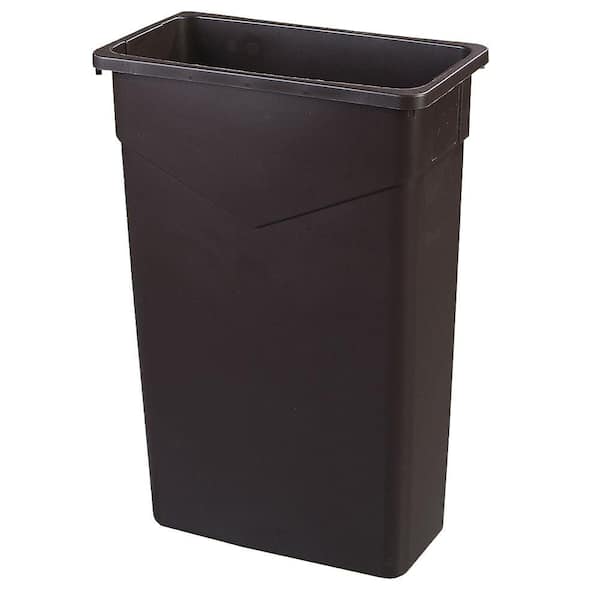 Carlisle TrimLine 23 Gal. Brown Rectangular Trash Can (4-Pack)