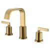 Fontaine by Italia Saint-Lazare 8 in. Widespread Bathroom Ribbon Faucet in Gold MFF-SLZW8-GLD