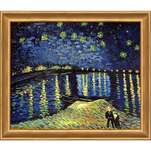 Vincent Van Gogh Hand Painted Oil Artwork on Canvas with Victorian sale Gold Frame