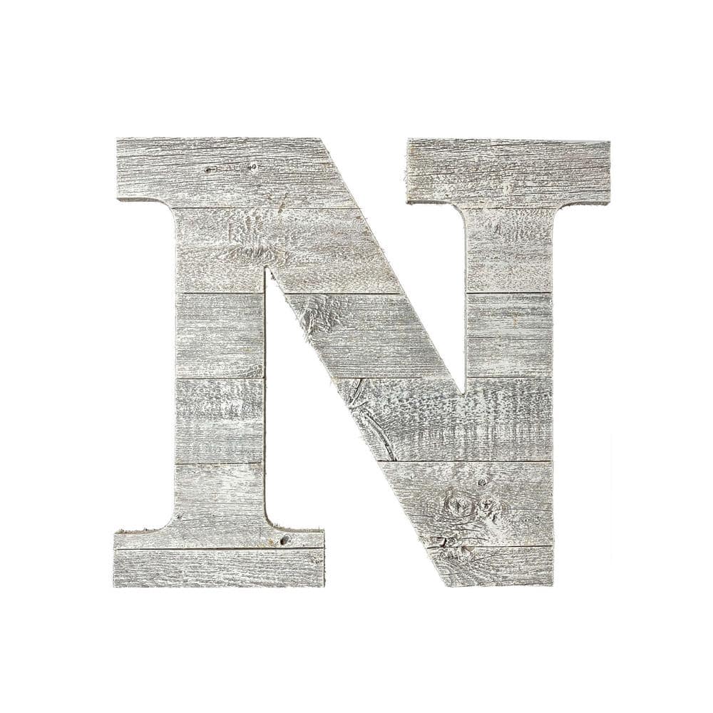 White Wood Letters 3 Inch, Wood Letters for DIY, Party Projects (N