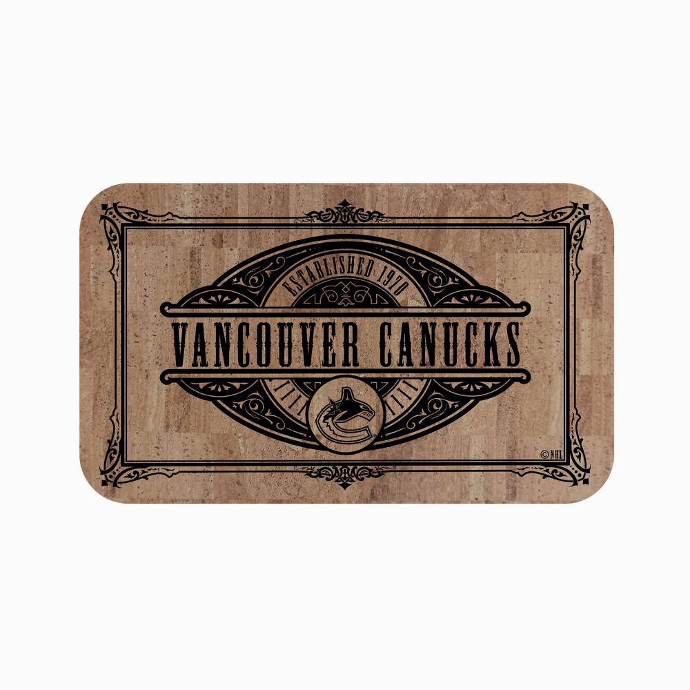 FANMATS NHL Vancouver Canucks 18 In X 30 In Cork Comfort Mat 25899   Cork Fanmats Kitchen Mats 25899 64 1000 