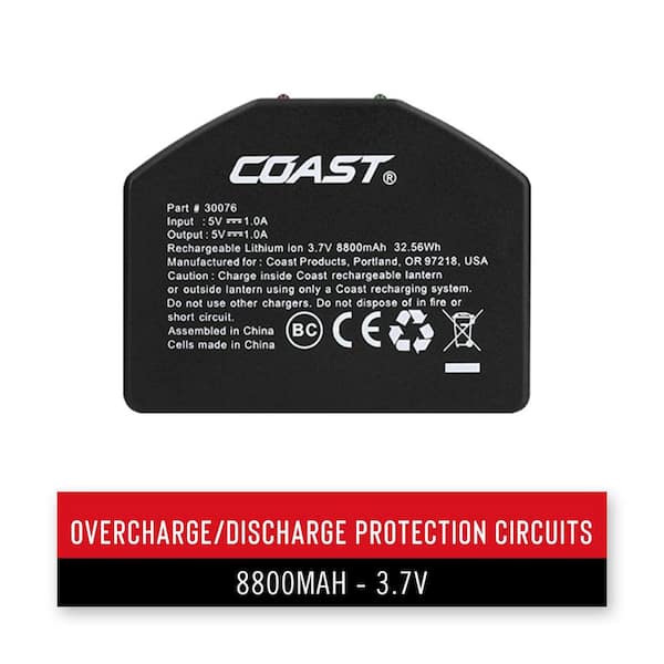 Coast ZX1010 ZITHION-X Micro-USB Rechargeable Battery for EAL26 