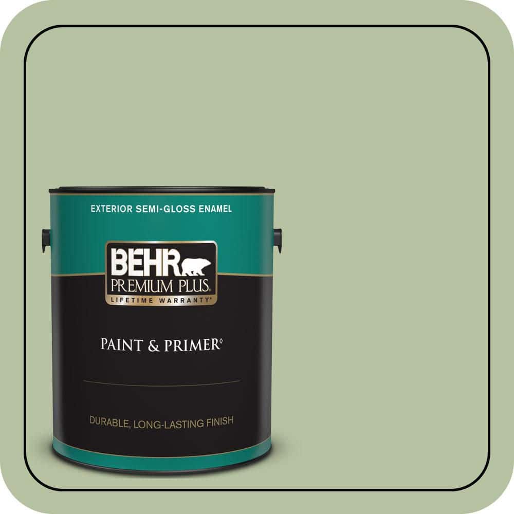 1 gal. #M380-4 Chopped Dill Semi-Gloss Enamel Exterior Paint & Primer price history on PriceWatchPro